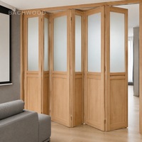 Porte pliante en bois, cloison de séparation, porte accordéon pour la maison, le bureau, le salon en Amérique du Nord, fabrication directe en usine, taille personnalisée