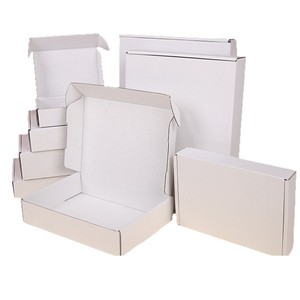 अनुकूलित लोगो पुनर्चक्रण योग्य कठोर कागज बॉक्स नालीदार क्राफ्ट कार्डबोर्ड बॉक्स शिपिंग बॉक्स - Product Image 1