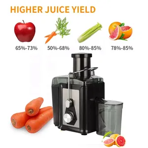 Extracteur <span class=keywords><strong>de</strong></span> <span class=keywords><strong>jus</strong></span> <span class=keywords><strong>de</strong></span> fruits et légumes électrique commercial 500W, grande ouverture d'alimentation, smoothie, <span class=keywords><strong>presse</strong></span> à <span class=keywords><strong>froid</strong></span>, 110V/220V pour usage domestique - Product Image 4