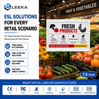 LEEKA Fabricante de ESL, Etiqueta Electrónica de Precio para Estantes con Sistema WiFi en la Nube, Pantalla Digital de Tinta Electrónica de 7.5 Pulgadas, Etiqueta ESL para Supermercados