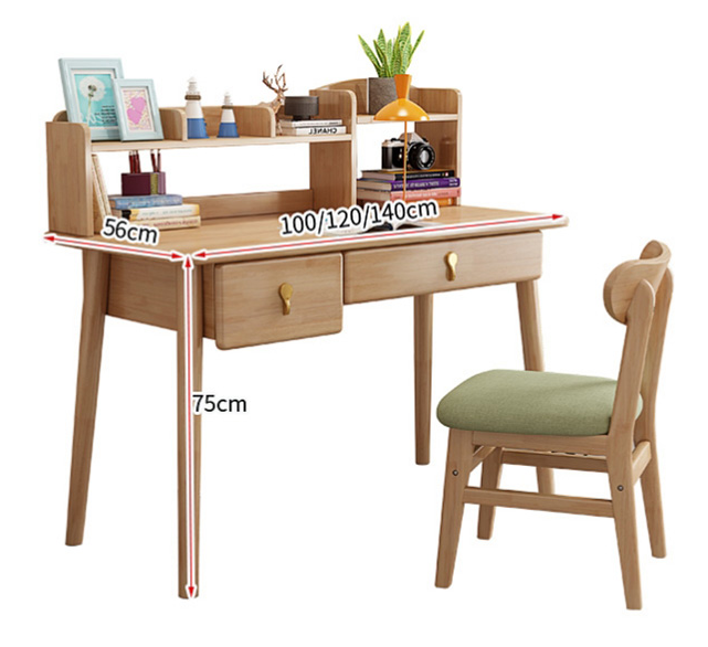 Desk: 120CM length( with chair )-Color options