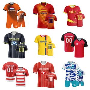 2526プリントフットボールジャージユニフォームスリーブチームサッカージャージキットサッカーウェアジャージメンズ用 - Product Image 1