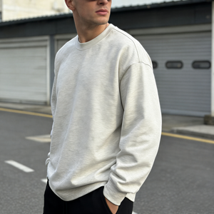 Sweat-shirts à col rond personnalisés avec impression de logo, unisexe, en coton molletonné, basiques, 7755, vêtements en gros OEM - Product Image 3