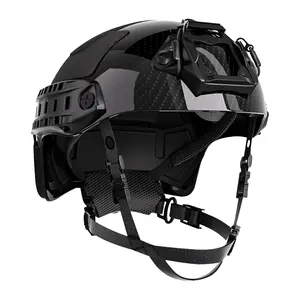 JJW热卖碳纤维快速战术安全防撞头盔