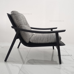 Offre Spéciale Sellerie En Cuir <span class=keywords><strong>Noir</strong></span> De Luxe <span class=keywords><strong>Chaise</strong></span> D'appoint Moderne Coussin en Plumes Salon Salon Meubles Chaises - Product Image 5