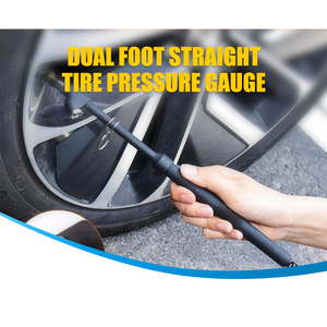 Medidor de presión de neumáticos Pintura negra Medidor de presión de neumáticos de camión de doble cabeza 10-160PSI - Product Image 3