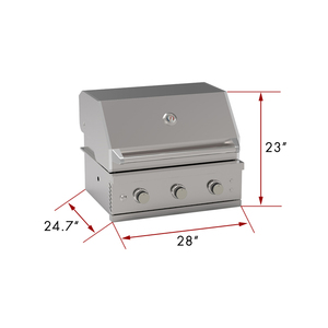 Gril à <span class=keywords><strong>gaz</strong></span> moderne de qualité supérieure à 3 brûleurs en acier inoxydable 304, cuisson luxueuse au <span class=keywords><strong>barbecue</strong></span> en plein air - Product Image 6