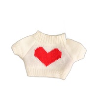 Poupée ours en peluche Handdog avec pull en coton lavé petits vêtements accessoires en gros jouet anti-Stress