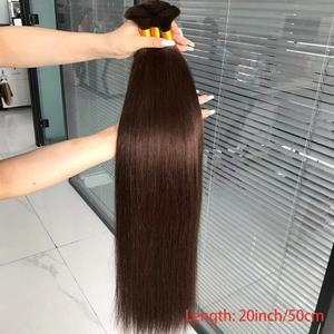 <span class=keywords><strong>INSI</strong></span> Usine En Gros En Vrac Produits Cheveux Humains Chocolat Coloré Vague Bouclés 100% Non Transformés Vierge Cheveux Indiens En Vrac Vendeur - Product Image 3