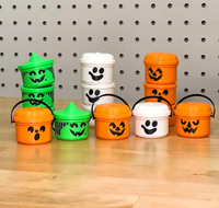 Seau de citrouilles d'Halloween fait main, cadeaux de fête et accessoires de décoration pour les fêtes