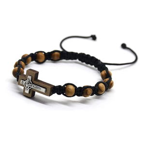 <span class=keywords><strong>Pulsera</strong></span> de <span class=keywords><strong>San</strong></span> <span class=keywords><strong>Benito</strong></span>, <span class=keywords><strong>Pulsera</strong></span> de Ojo de Tigre, Medalla de <span class=keywords><strong>San</strong></span> <span class=keywords><strong>Benito</strong></span>, <span class=keywords><strong>Pulsera</strong></span> Católica - Product Image 4