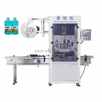 Machine d'étiquetage automatique électrique à film rétractable pour bouteilles et canettes, équipement motorisé à commande PLC haute productivité