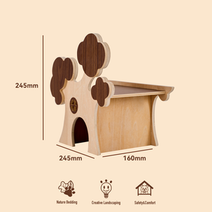 Design originale dell'ultima pelle multifunzionale di criceto grande realizzata in legno. - Product Image 2