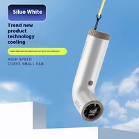 Nouveau mini ventilateur à turbine à 199 vitesses, régulation de la vitesse, vent puissant, longue durée de vie de la batterie, design portable à main pour voiture, hôtel