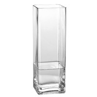 Grand vase carré en verre transparent pour plantes hydroponiques, idéal pour bambou porte-bonheur, lys, décoration de table de salon