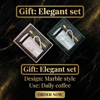 Ensemble de tasses à café en céramique créatives modernes, rose et gris, pour couple, cadeau de mariage, tasses à café en céramique marbrée avec couvercle et cuillère