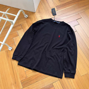 Nuova T-shirt Ralph RL Autunno 2025 in Cotone Traspirante con Ricamo, Maniche Lunghe e Collo Tondo per Uomo e <span class=keywords><strong>Donna</strong></span> - Product Image 4