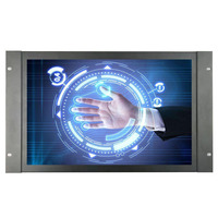 OEM ODM 17.3 18.5 21.5 23.8 İnç IPS VESA Panel Açık Çerçeveli Endüstriyel PCAP Dokunmatik Monitör LCD Ekran VGA DVI