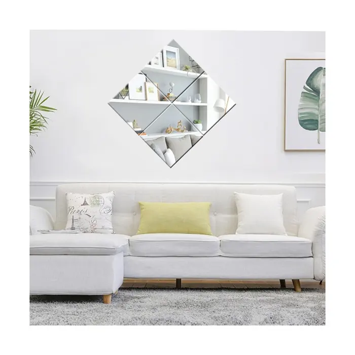 Mirror Tile 4 5 6mm DIY Design Decorative Wall Mirror Diamond Mirror