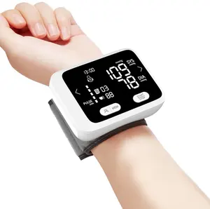Electronic Automatic Blood Pressure Meter Digital Tensiometer Sphygmomanometer BP Monitor Wrist Blood Pressure Monitor Digital
