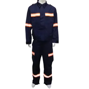 安全行业工人套装带反光带工作服