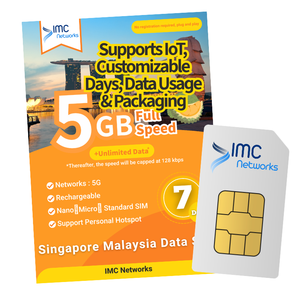 Tarjeta SIM física eSIM de datos móviles localizados personalizados para Singapur y Malasia, tarjetas SIM de datos ilimitados con días flexibles para IoT M2M - Product Image 4