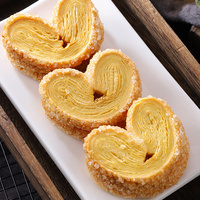 Palmiers, pâtisserie française, biscuits croustillants, dessert, goûter, boîte et sachet de 150g, en-cas en gros