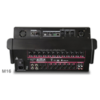 Console de mixage audio numérique 16 canaux M16, en plastique, sans fil, compatible Windows/PC/Android/iOS, écran tactile TFT 7 pouces (1024x600)
