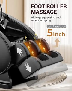 Zero-Gravity Ganzkörper-Massagesessel mit Wärmetherapie, Bluetooth-Lautsprecher, Luftkompression, Fußroller und Touchscreen - Product Image 3
