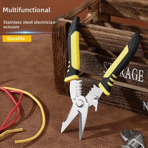 Kìm cắt dây thép răng cưa cán mềm chuyên nghiệp 7.5 inch, có thể tùy chỉnh OEM, dụng cụ cầm tay công nghiệp, thép không gỉ - Product Image 5