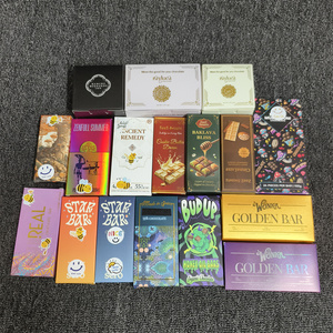 Tùy Chỉnh Polkadot Nấm Sô Cô La Hộp Các Tông Cứng Nhắc Hộp Giấy Snack Thực Phẩm Sô Cô La Thanh Hộp Giấy - Product Image 1