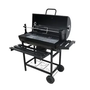 New Arrival Wholesale Smoker Outdoor Kitchen Barbecue Mini Cooking Area Trolley Charcoal BBQ Grills