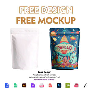 사용자 정의 Gravure 인쇄 동결 건조 바나나 애완 동물 식품 간식 스탠드 파우치 지퍼락 최고 수분 증거 내구성 - Product Image 3