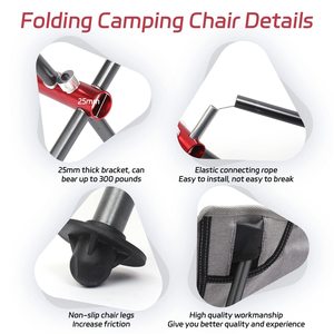 Sillas Plegables Personalizadas para Acampar, Sillas de Camping con Respaldo Alto, Sillas Plegables que Ahorran Espacio, Sillas para Jardín y Camping - Product Image 5