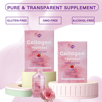 Colágeno líquido hidrolizado Haccp OEM en barra para mujeres, péptidos tipo 1 y 3 con biotina + vitamina C + vitamina B y ácido hialurónico