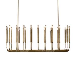 Lobby d'hôtel de luxe en forme de branche d'ingénierie luminaires haut de gamme modernes Villa salon <span class=keywords><strong>lustre</strong></span> en laiton - Product Image 6