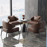 Chaise en cuir moderne de luxe avec pieds en métal, réglable et durable, pour salon, loisirs, hôtel