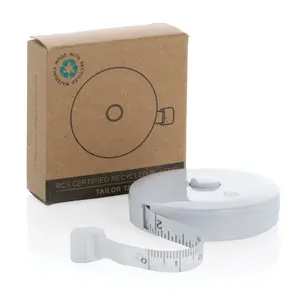 Cinta métrica de sastre de plástico reciclado, gadgets sostenibles - Product Image 5