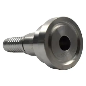 Raccords de tuyau à bride SAE hydraulique forgés connecteur de queue d'extrémité haute pression en acier inoxydable ISO 12151 - 3