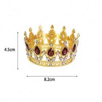 Couronne de mariée en alliage style simple avec logo personnalisé pour décorations de mariage, anniversaires, reines d'enfants, faible MOQ