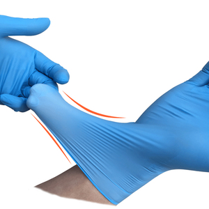 Guantes de Nitrilo Desechables Azules Sin Polvo, 3.5g, Caja de 100 Unidades, Embalaje de Fábrica China - Product Image 4