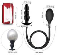 Perles anales en silicone pour stimulation clitoridienne et massage de la prostate, pour femme et homme, plug anal