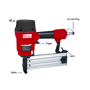 Clavadora neumática industrial de servicio pesado <span class=keywords><strong>para</strong></span> hormigón, <span class=keywords><strong>pistola</strong></span> de clavos con acabado de aire de Ga.14 de 64mm <span class=keywords><strong>para</strong></span> hormigón ST - Product Image 2