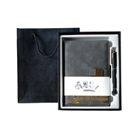 Carnet de notes A5 en cuir PU, coffret cadeau avec stylo, 100 feuilles 100 g/m², motif Architecture Chinoise doré, fermeture magnétique, vente en gros