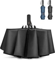 Parapluie inversé personnalisé avec logo, coupe-vent, automatique, grand format, cadeau promotionnel d'extérieur, vente en gros, fabricant chinois