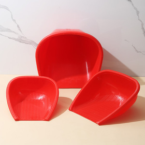 <b>Red</b> Plastic Dustpan Set Large Medium Small Agricultural Scoop Grain Drying Tool Injection Molded - Product Image 1