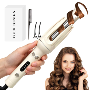 0728 2 Layered Material Professional Self-curling <b>Iron</b> Versatile Anti-frizz Hair Waver <b>Lightweight</b> Design Smart Curler - Product Image 1