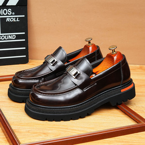 Zapatos Formales de Hombre 2025, Nueva Moda Original de Alta Calidad, Talla Grande, Estilo Vintage, con Cordones, Punta en Pico, Antideslizantes, para Oficina y Carrera Profesional - Product Image 5