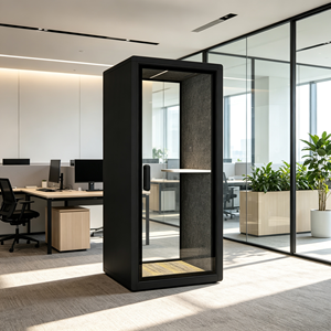 Cabina Telefonica Insonorizzata, Stanza Acustica per Isolamento, Cabina per Registrazione Telefonica, Pod Insonorizzato per Ufficio - Product Image 3