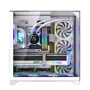 Gabinete de <span class=keywords><strong>PC</strong></span> para juegos Lovingcool Factory New Style OEM Mid Tower, compatible con placas base ATX, MATX e ITX, con ventiladores RGB. - Product Image 2